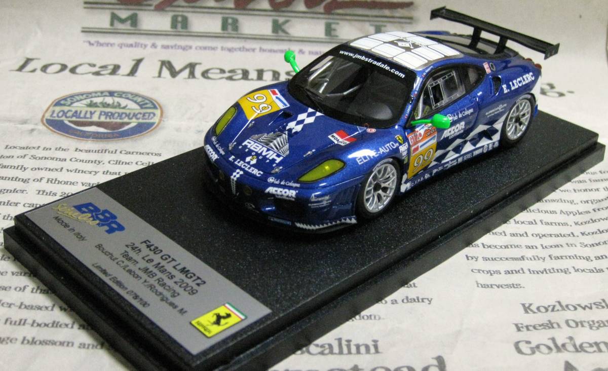 *レア絶版*世界100台*BBR*1/43*Ferrari F430 GT2 #99 2009 Le Mans 24h*フェラーリ≠MRの画像1