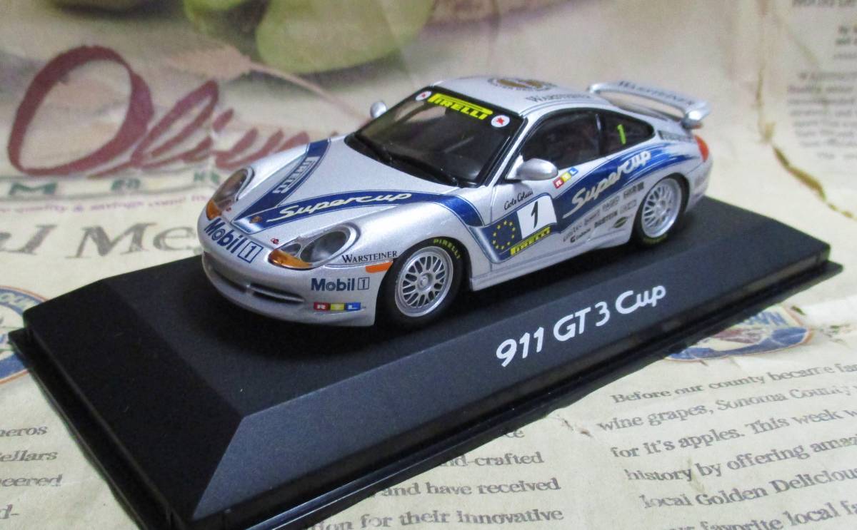 ☆ディーラー限定*世界499台☆Minichamps PMA*1/43*Porsche 911 GT3 #1 Supercup 1999_画像1