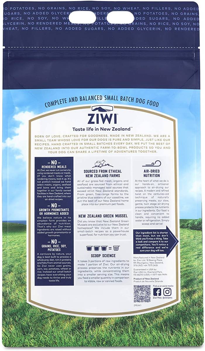ジウィピーク ☆ ドッグフード ☆グラスフェッドビーフ☆ 4kg Ziwipeak