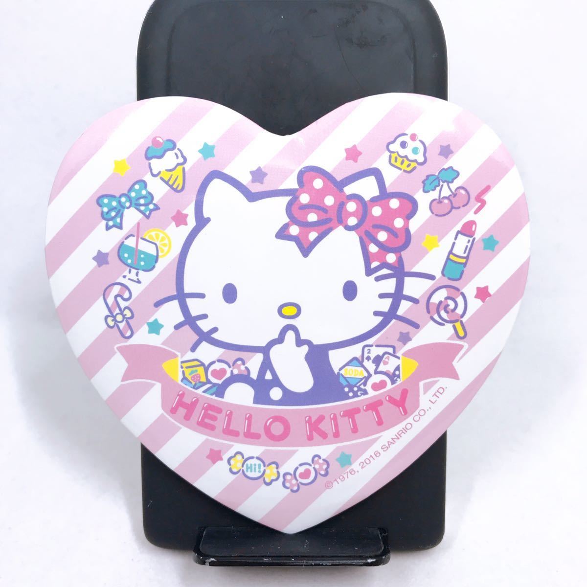 キティ【Hello Kitty】BIGハート 缶バッジ サンリオ Sanrio 缶バッヂ_画像4