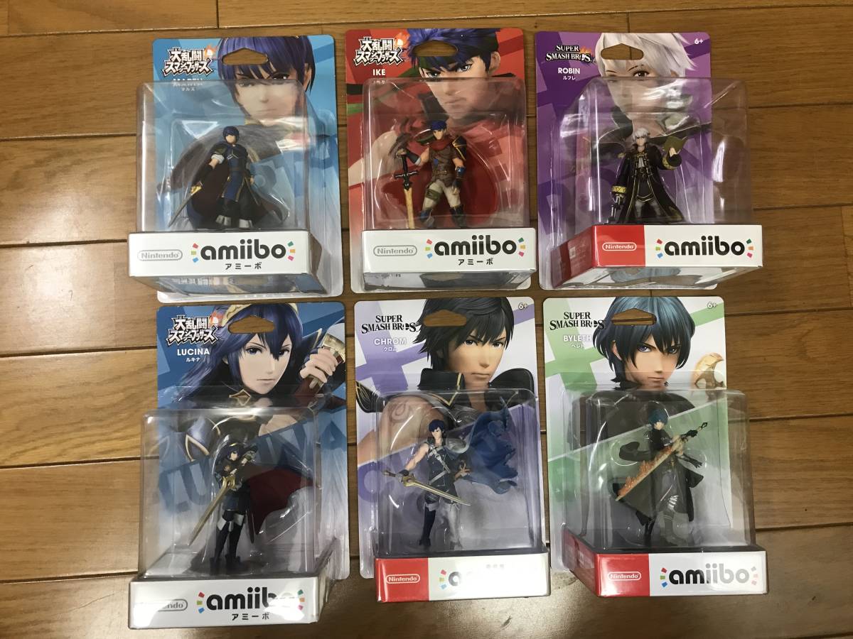 お買得 ファイアーエムブレム 大乱闘スマッシュブラザーズ 新品未開封 Amiibo マルス アイク ルフレ ルキナ クロム ベレト 6個セット ニンテンドースイッチアクセサリー Www Sulbiotec Com Br