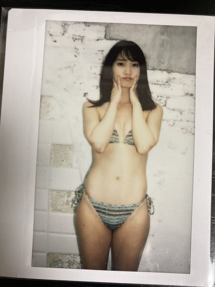 永尾まりや ポラ ワイド チェキ AKB48 水着 ビキニ タレント グラビア グラドル 写真 プレイボーイ