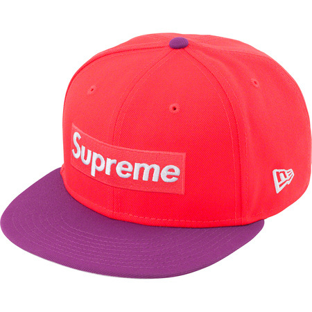 7 3/8 supreme 2-tone new era シュプリーム ニューエラ coral 新品未使用_画像1