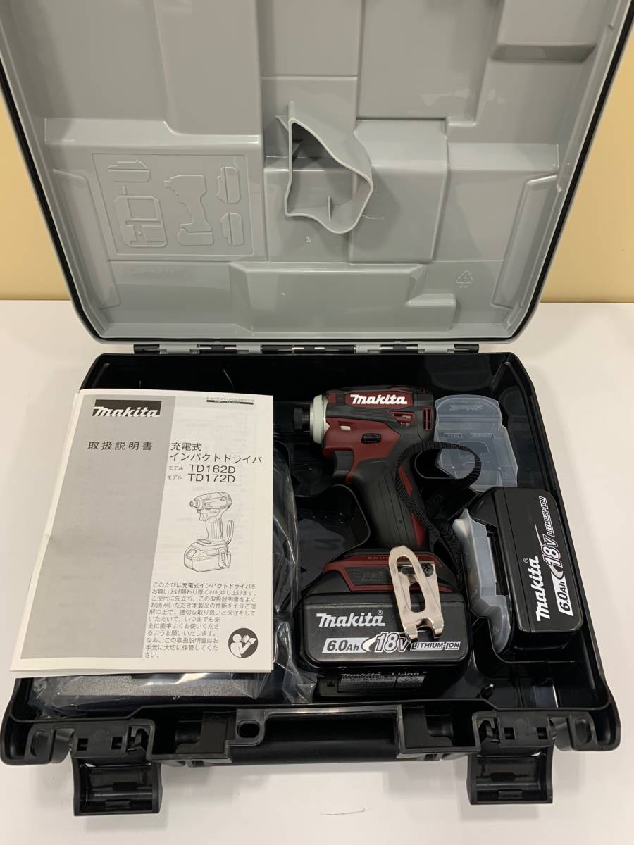 21307)未使用品☆makita/マキタ☆インパクトドライバー☆TD172DGX AR