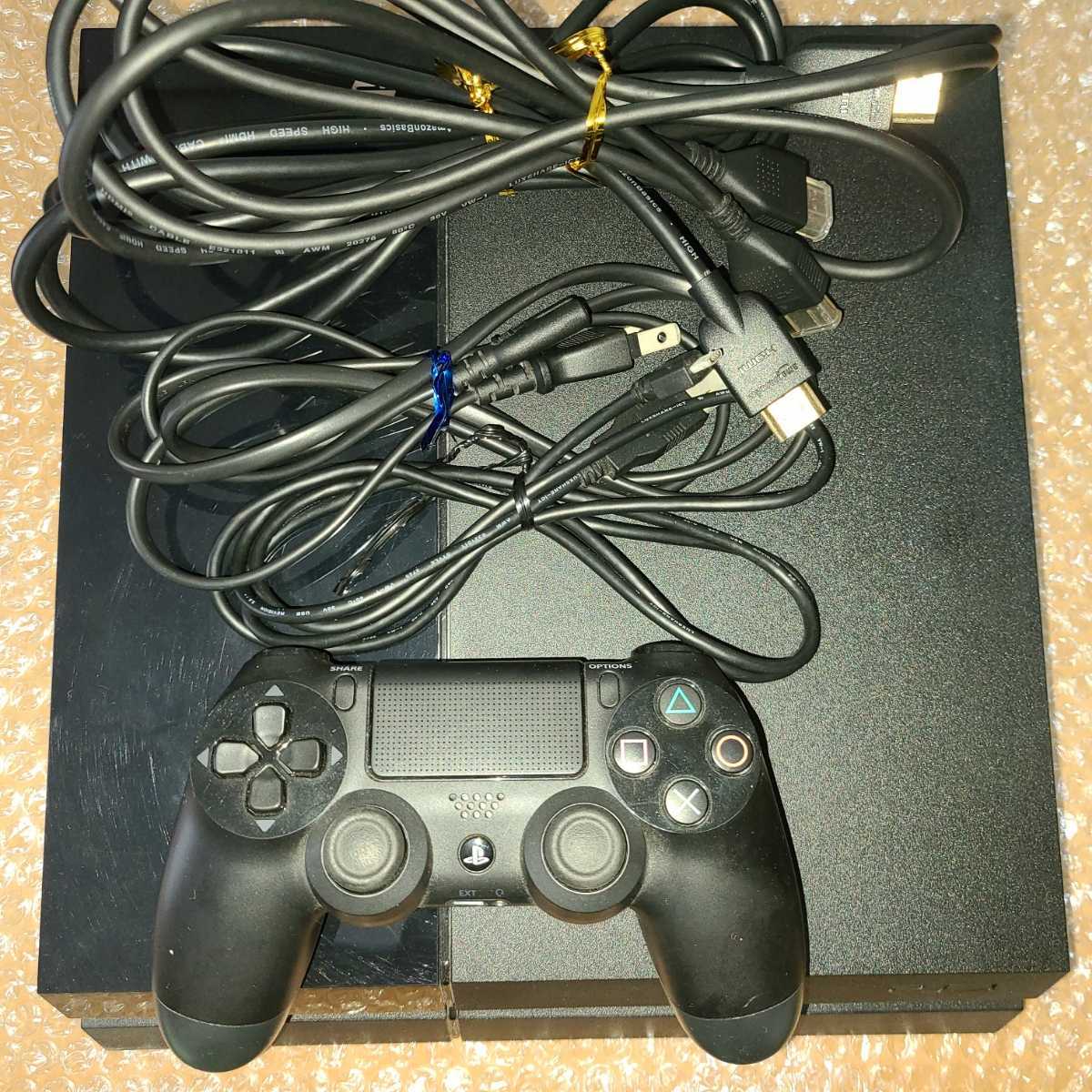 「ジャンク」ps4本体 CUH-1100A HDD無し　HDMI部分に修理が必要　コントローラー付き　パーツ取り　PlayStation4 通電確認済み PS4本体
