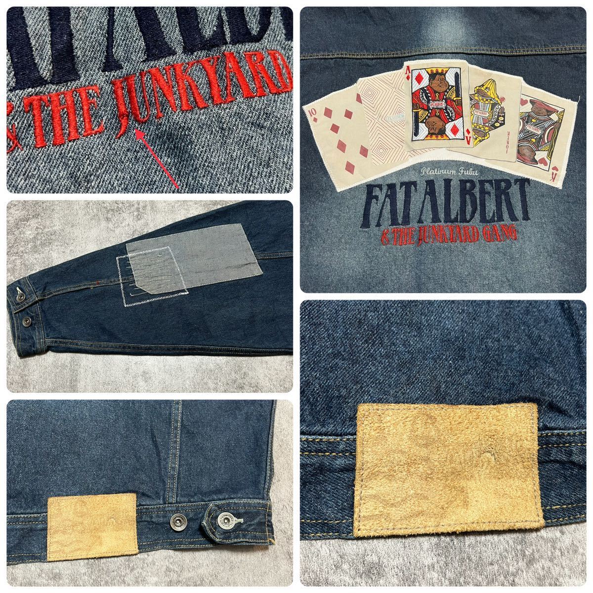 プラティナムフブPLATINUMFUBU トランプファットアルバート刺繍 プラティナムフブPLATINUMFUBU トランプファットアルバート刺繍