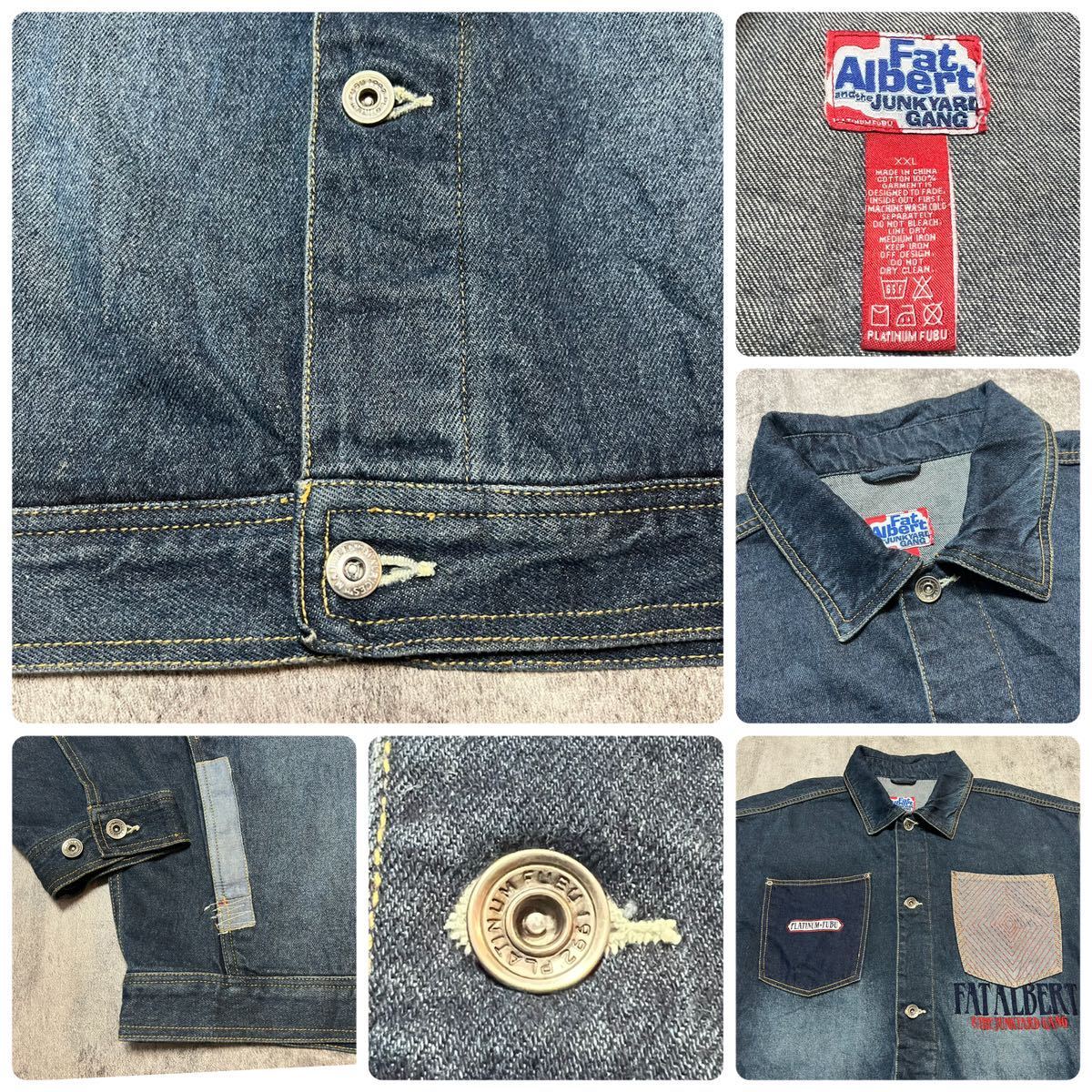 プラティナムフブPLATINUMFUBU トランプファットアルバート刺繍 プラティナムフブPLATINUMFUBU トランプファットアルバート刺繍