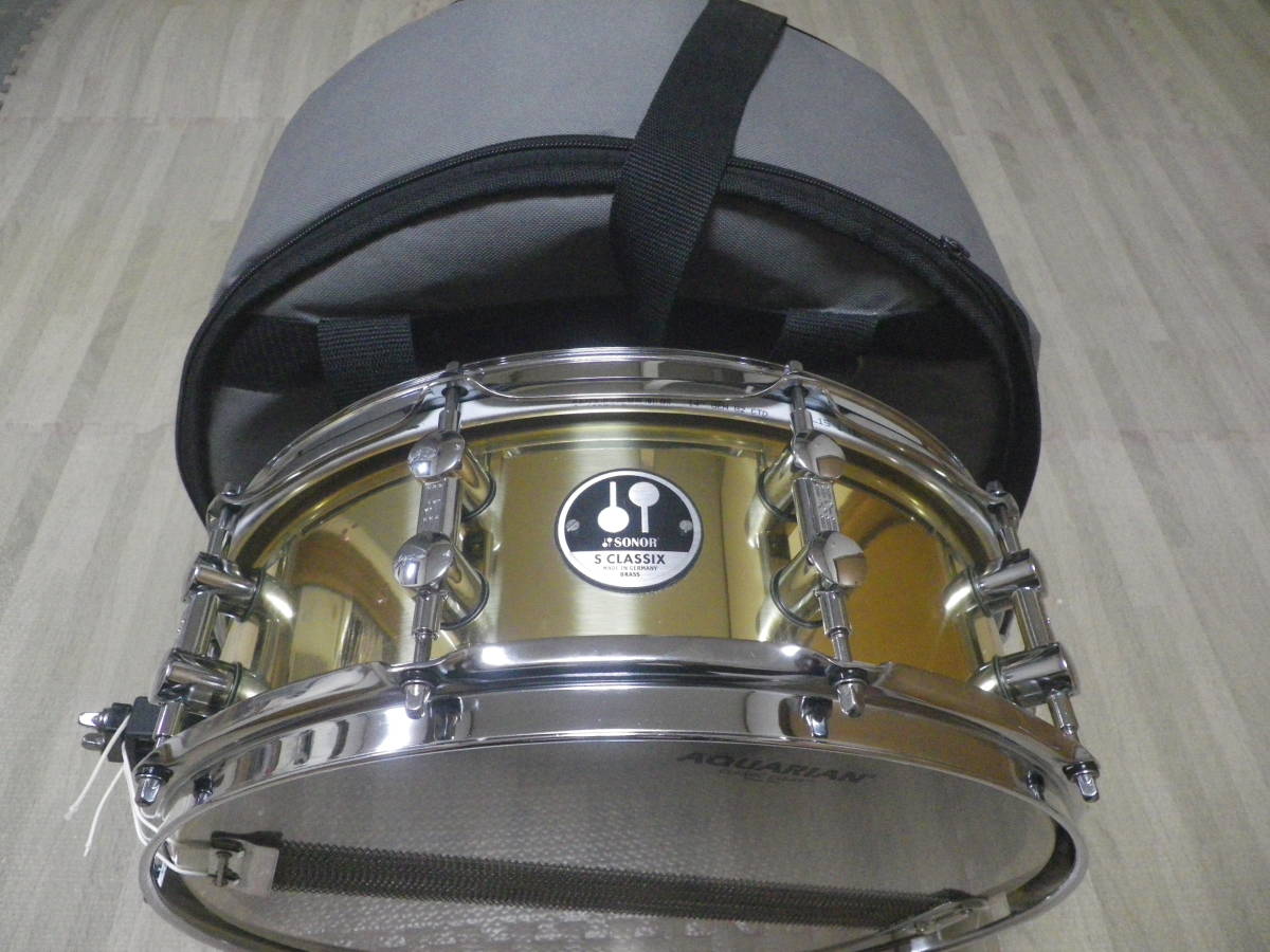 送料無料 美品 SONOR S CLASSIX BRASS 14×5 ソナー S クラシックス
