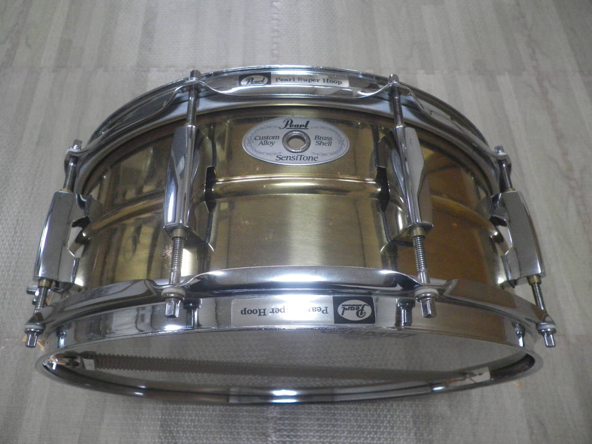 即決 送料無料 Pearl パール 初期 センシトーン ブラス STB1455 14×5.5 SensiTone Brassスネア ドラム dw