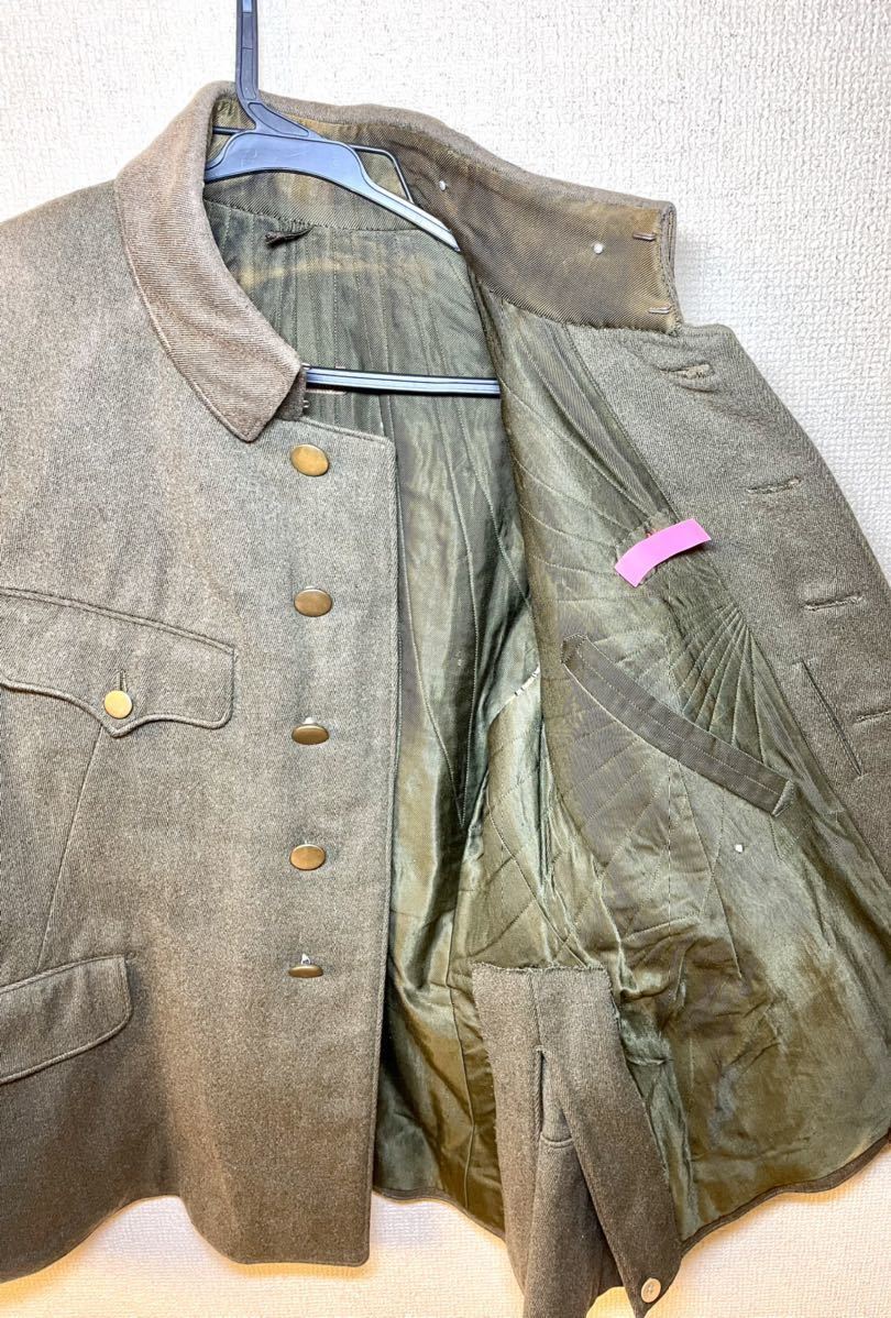 日本軍 大日本帝国陸軍 将校 軍服 98式軍衣 冬軍衣 上衣 実物 大サイズ 