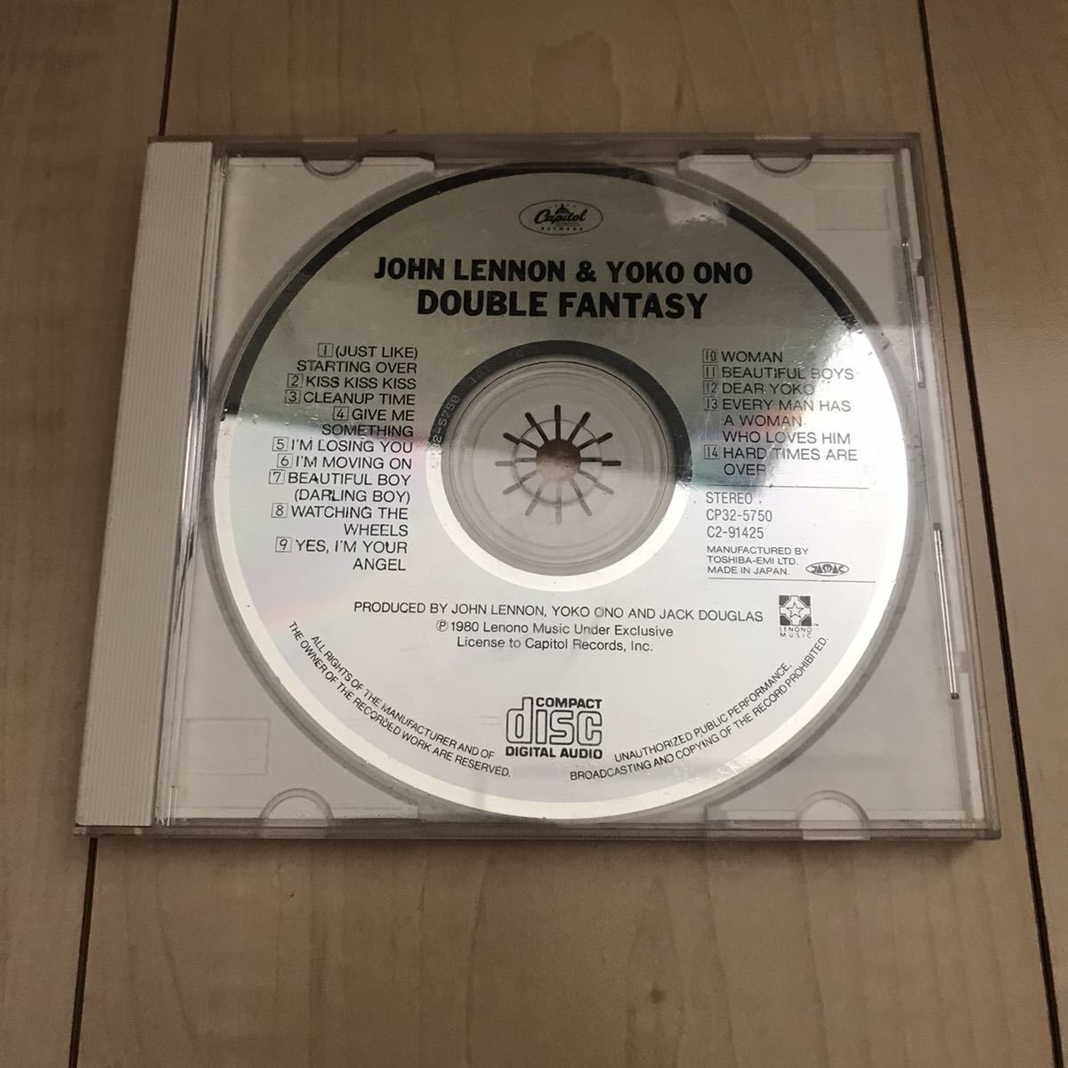 ディスクのみ　ジョンレノン&オノヨーコ　DOUBLE FANTASY CD_画像1