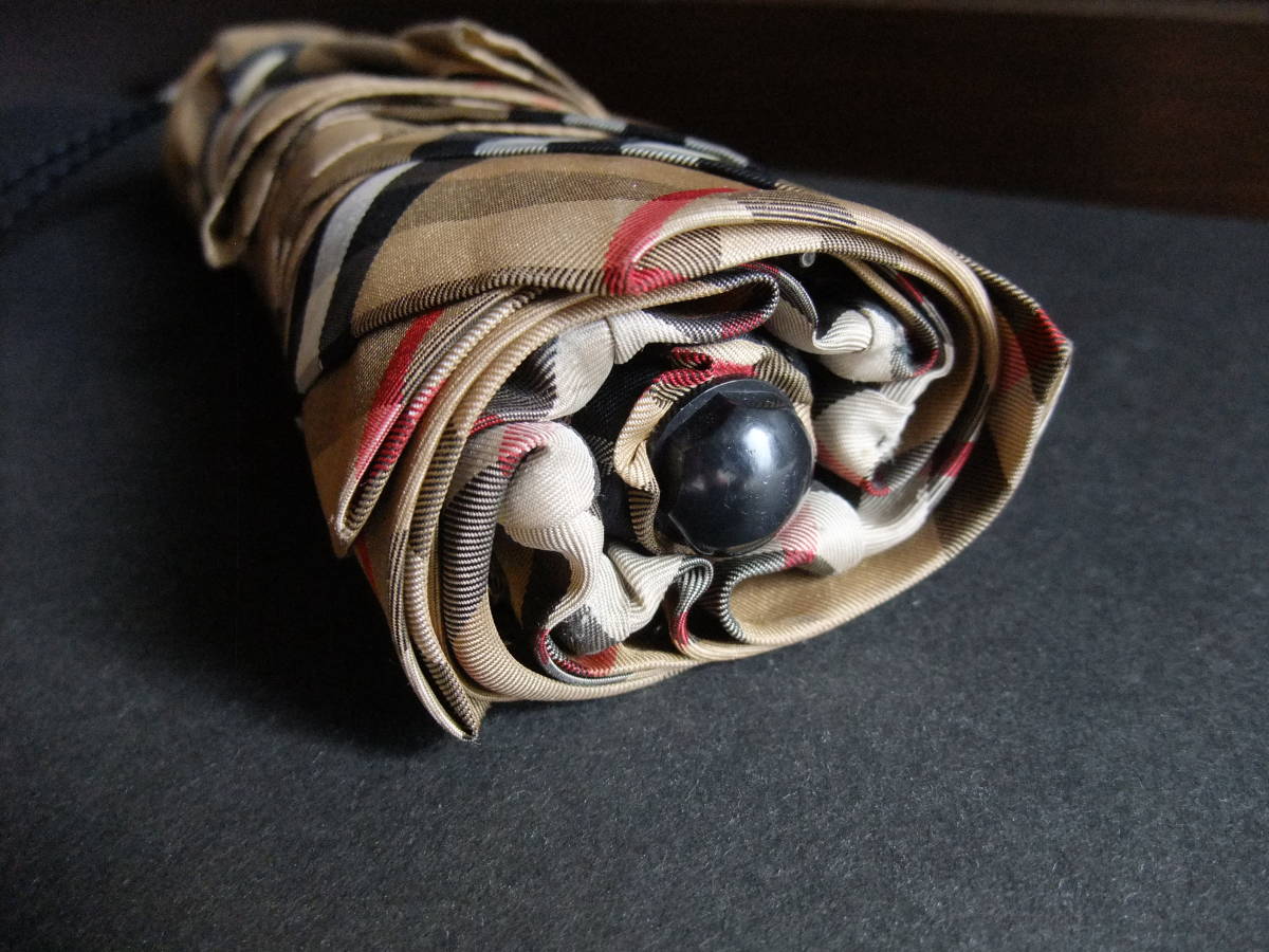 BURBERRY◇バーバリー◇茶色 ノバチェック 折りたたみ傘 折り畳み かさ