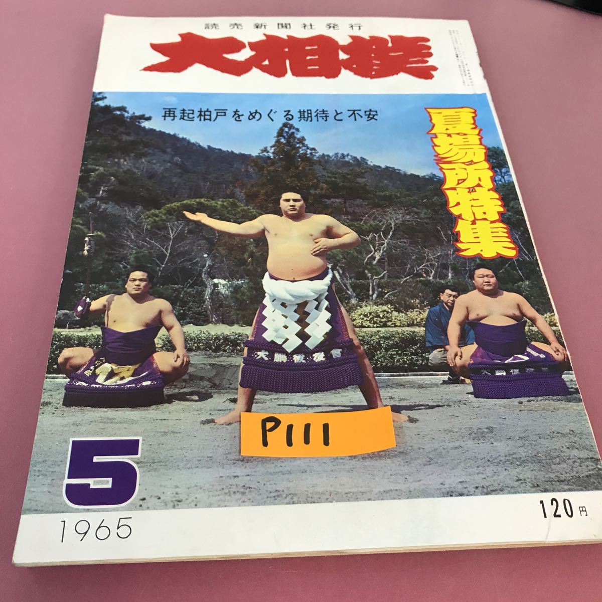 P111 大相撲 1965.5 昭和四十年夏場所総決算号 5 読売新聞社発行