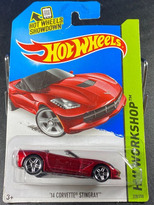 ホットウィール HOTWHEELS 14 CORVETTE STINGRAY コルベット　スティングレイ　赤_画像1