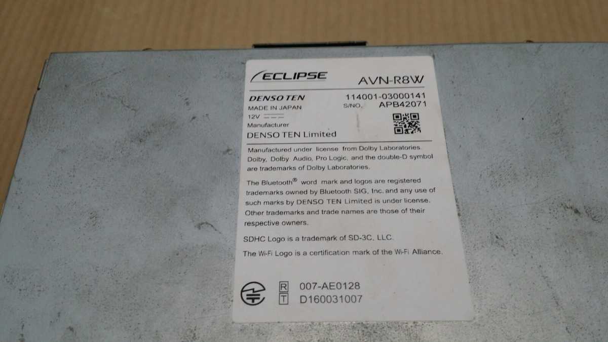 Eclipse AVN-R8w/2017 カーナビ Eclipse AVN-R8w/2017 カーナビ