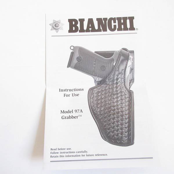 新品/USA製/BIANCHI/アメリカポリス仕様/レザー/ホルスター/黒/ガン