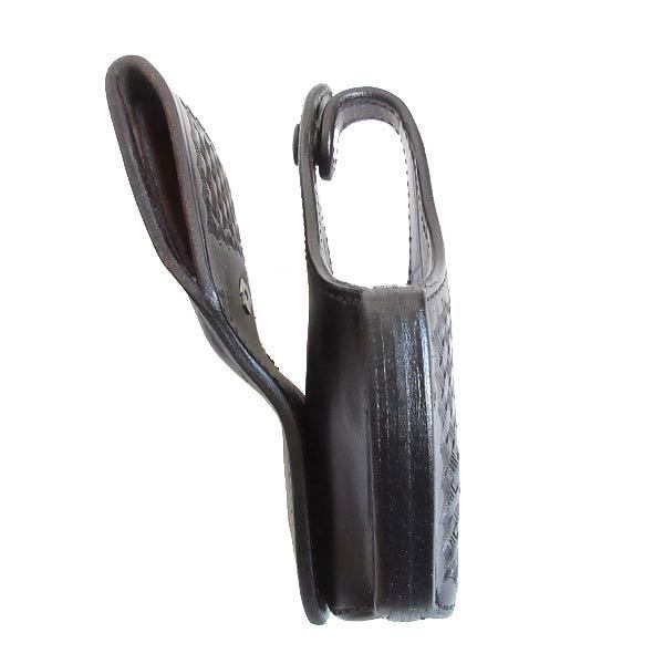 新品/USA製/BIANCHI/アメリカポリス仕様/レザー/ホルスター/黒/ガン