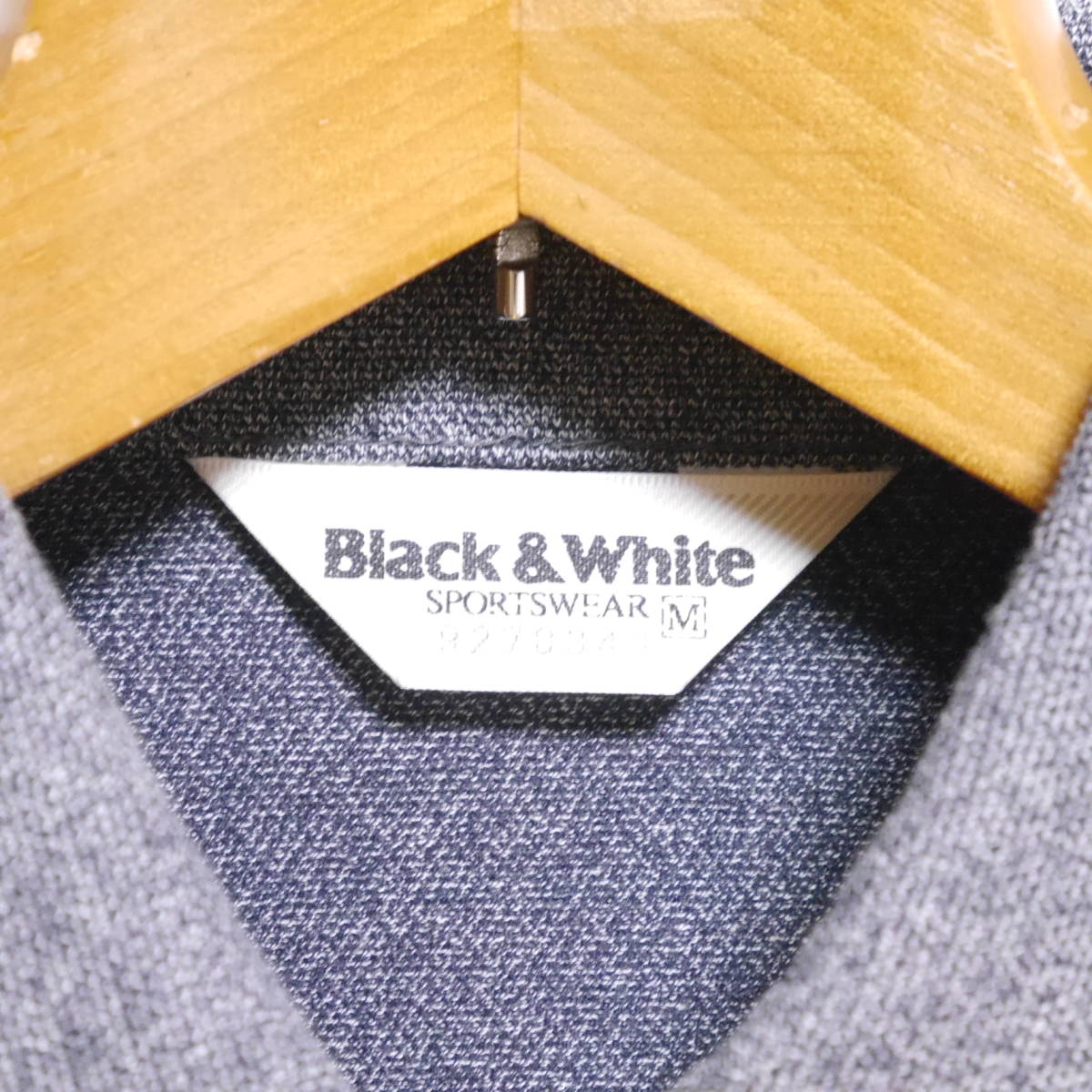 F10 □ Black & White □ ブラックアンドホワイト　半袖シャツ　グレー系　中古　サイズＭ_画像7