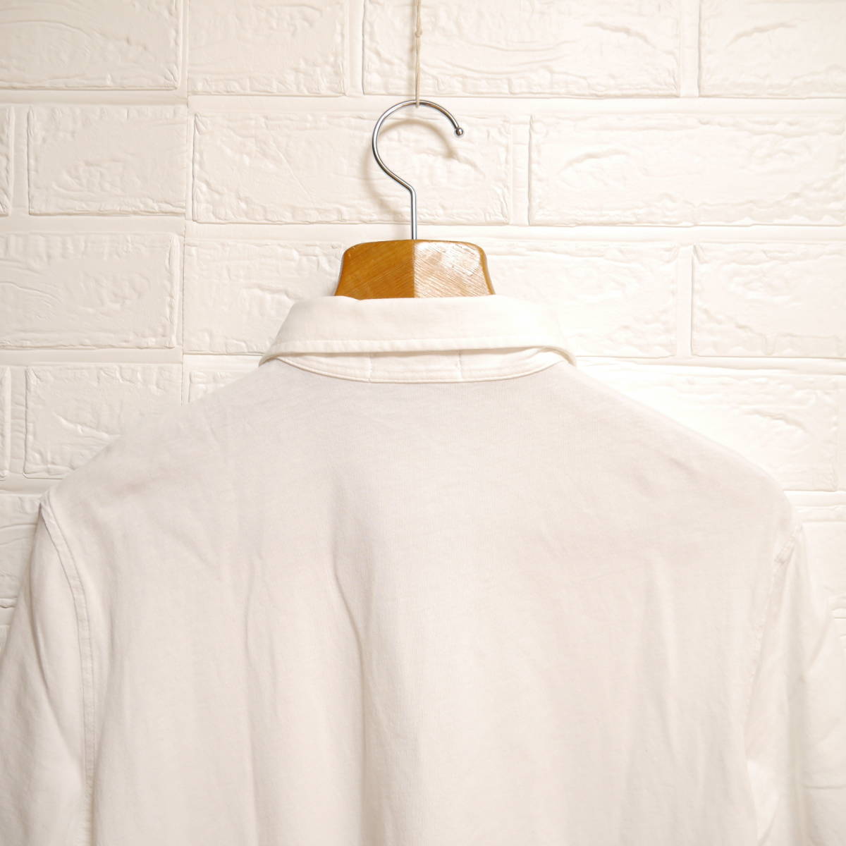 F18 * POLO RALPH LAUREN * Polo Ralph Lauren рубашка-поло белый б/у размер M