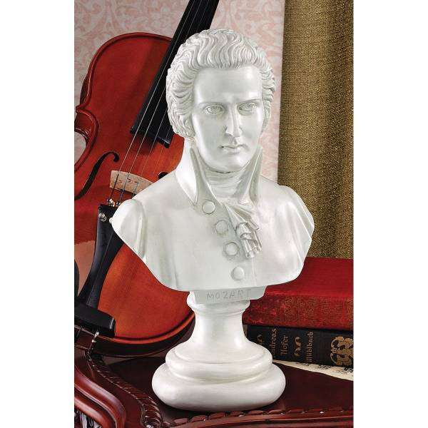 素晴らしい作曲家 コレクション：モーツァルト 胸像 彫刻 彫像/ 音楽家 作曲家 ピアノ教室（輸入品