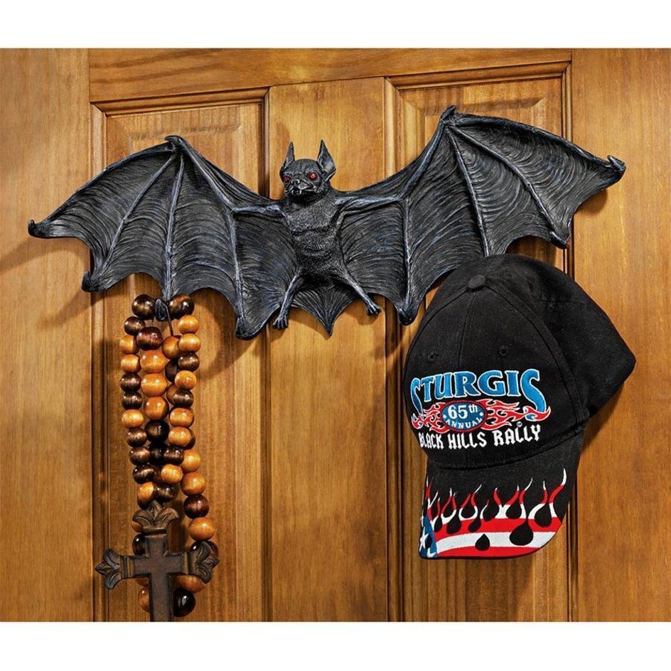 キーフック(鍵掛け用)-吸血コウモリ キーホルダー壁彫刻-蝙蝠フィギュア彫像 彫刻（輸入品）_画像4