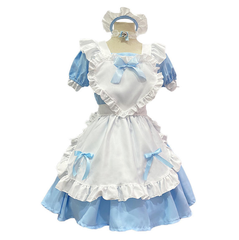[.] One-piece готовая одежда Лолита учебное заведение праздник Halloween праздник Event кринолин костюмы бледно-голубой 