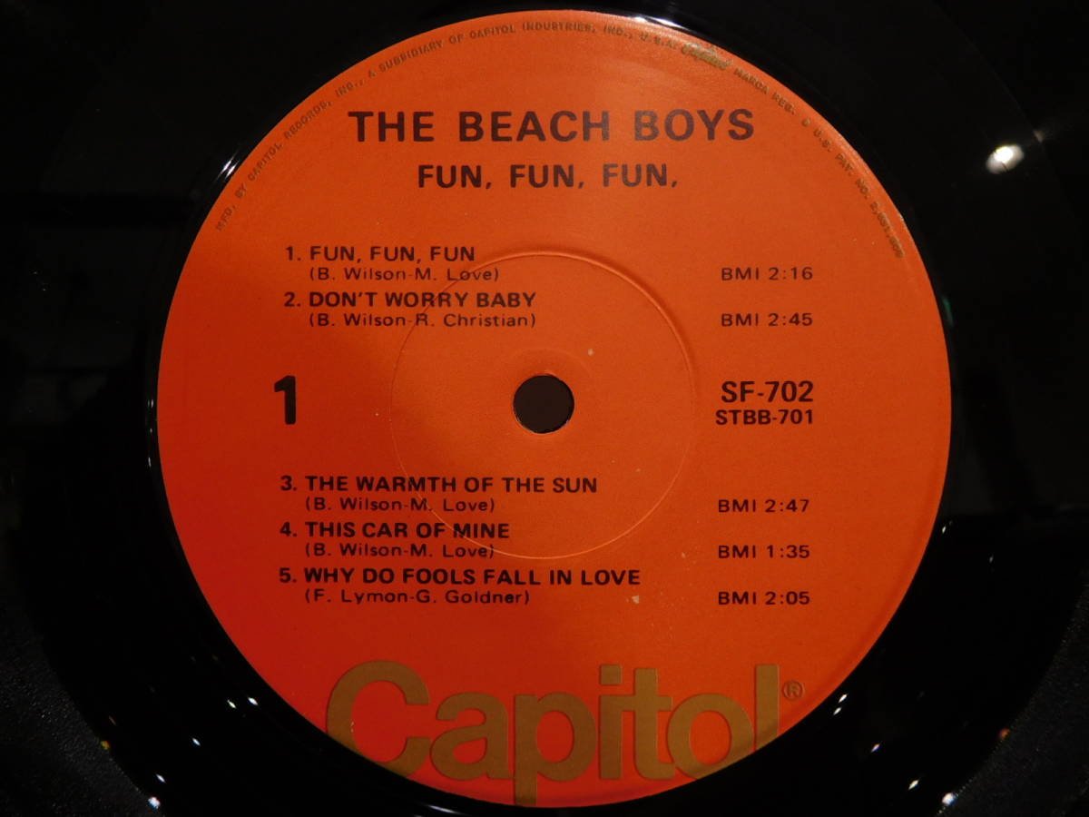 〇THE BEACH BOYS/FUN,FUN,FUN USA輸入再発盤LPレコード　SF-702_画像3
