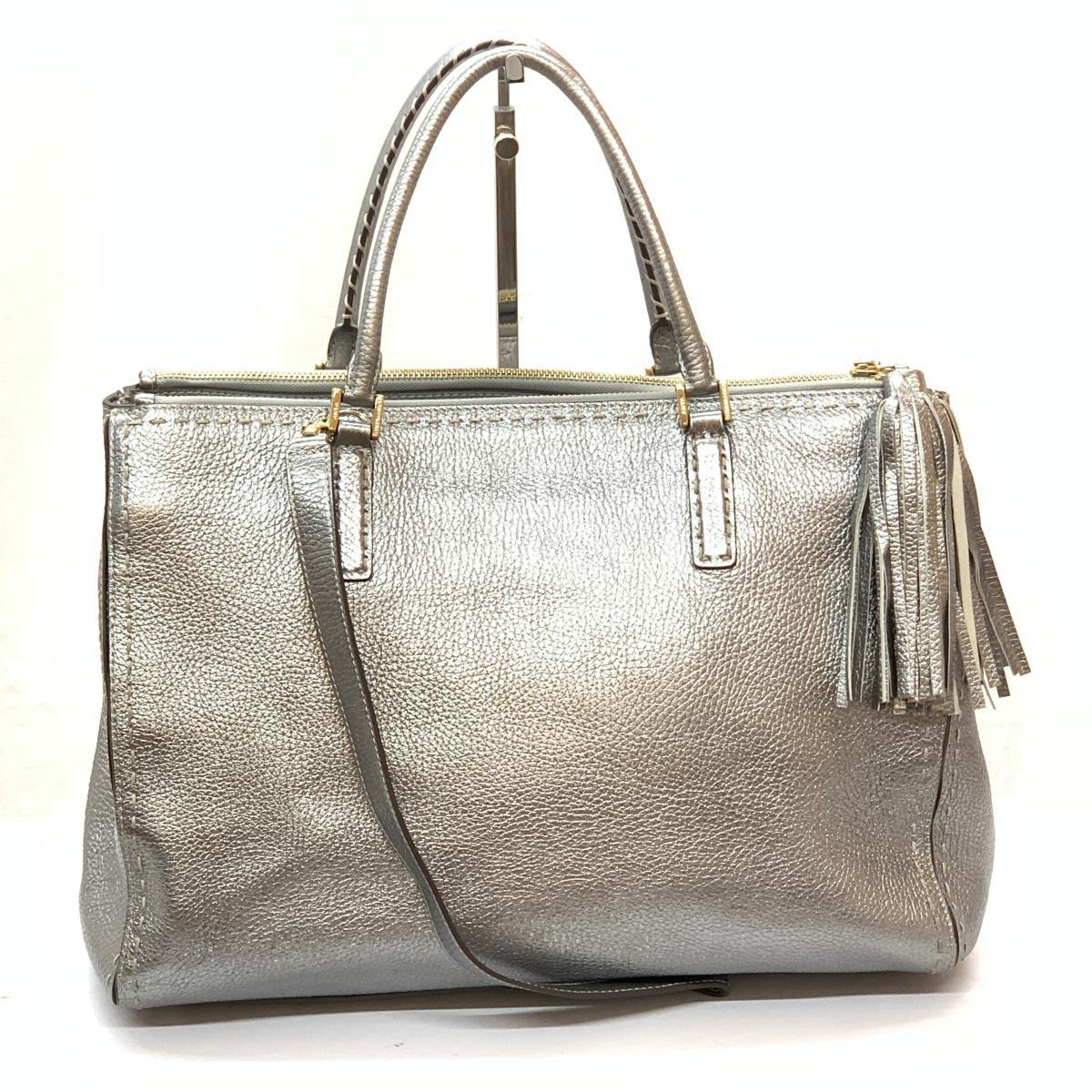 ◇Anya Hindmarch アニヤハインドマーチ 2WAYバッグ レザー ハンドル