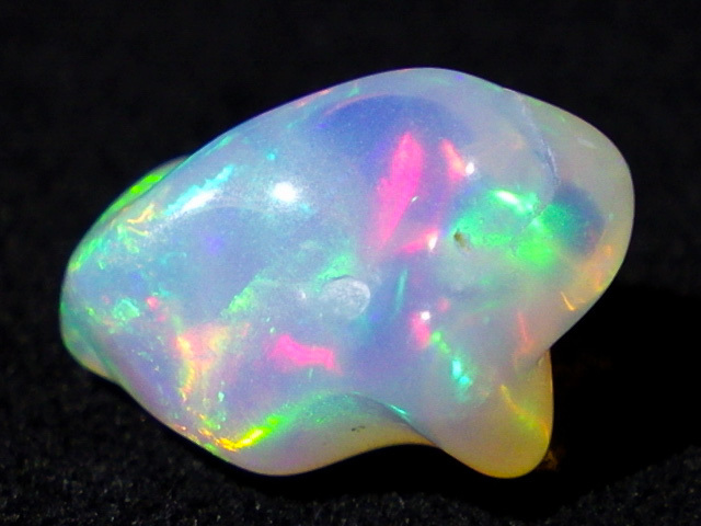 *echio Piaa n opal *4.7ct/15.4mm* Dan bru polish * gem . white stone natural stone opal* raw ore burnishing stone mineral * aquarium decoration 