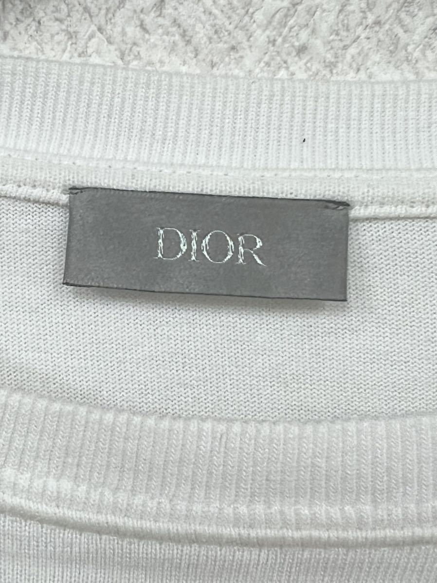 ディオール Dior ロゴ Tee Tシャツ 刺繍 白 S 半袖Tシャツ Tシャツ 