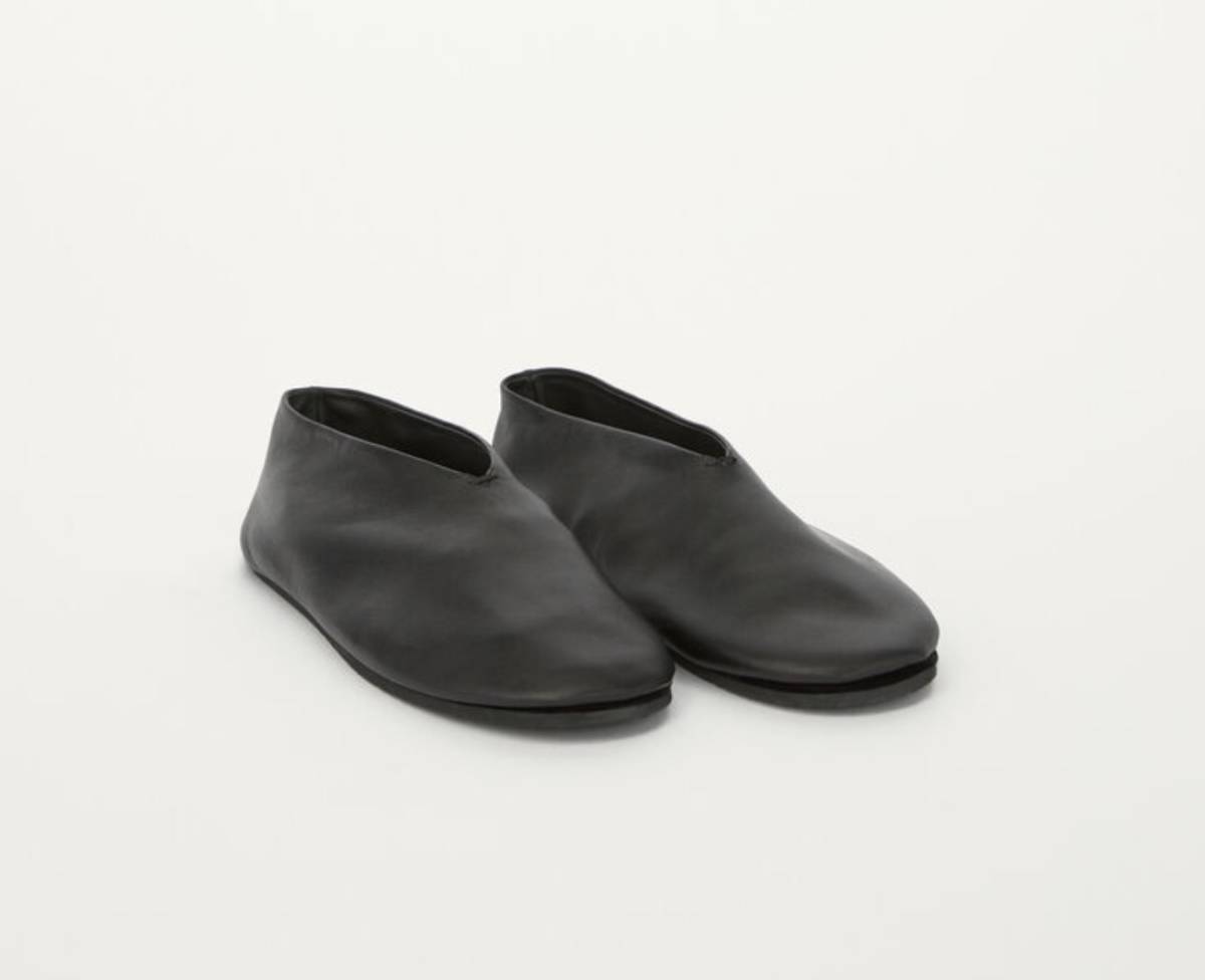 2【新品・即決】JIL SANDER フラットシューズ サイズ42 黒ブラック革レザーサンダルジルサンダー靴スニーカーメンズ