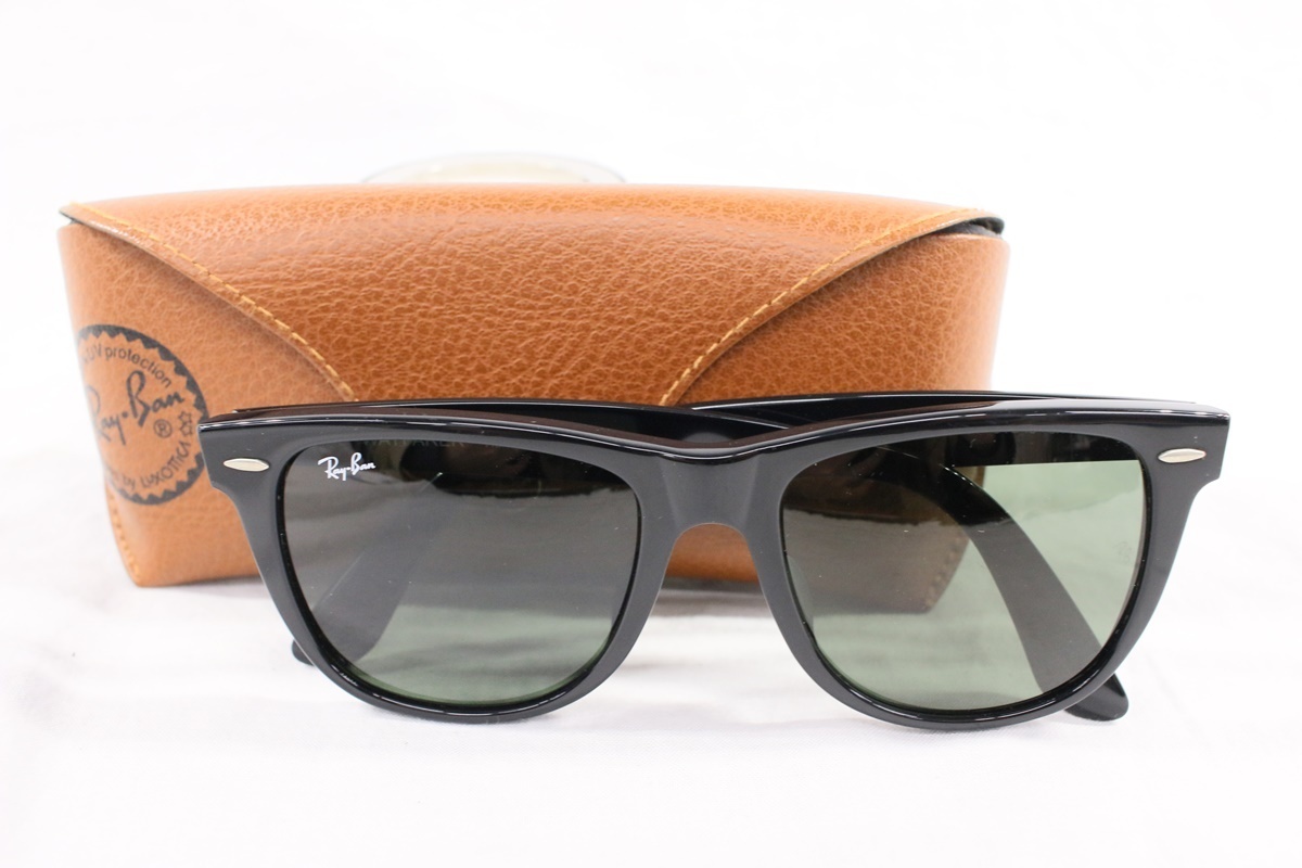 中古品 Ray-Ban レイバン RB2140-F ウェイファーラー 54□18 サングラス ブラック h_b_画像1