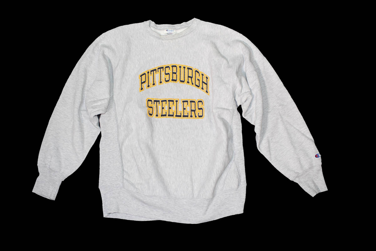 VINTAGE 80’S CHAMPION REVERSE WEAVE PITTSBURGH STEELERS CREWNECK SIZE XL MADE IN USA_画像1