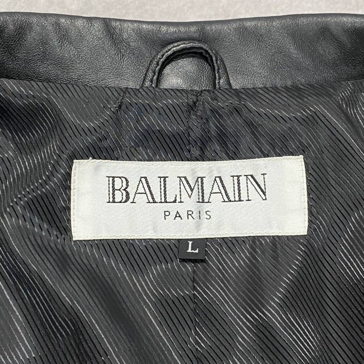 バルマン/BALMAIN PARIS】テーラード レザージャケット カジュアル