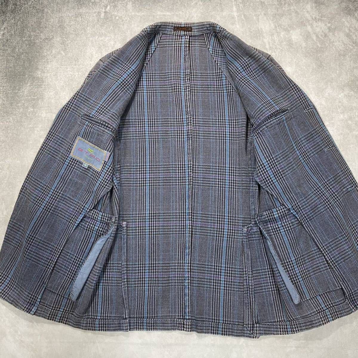 エトロ/ETRO テーラードジャケット カジュアルスーツ 50/XL XXL 厚手綿 エトロ/ETRO テーラードジャケット カジュアルスーツ 50/XL XXL 厚手綿