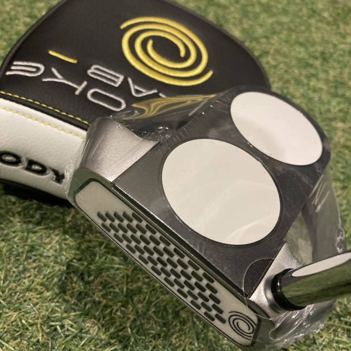 Paypayフリマ 新品 オデッセイ ストロークラボ 2ボール ファング 34インチ ヘッドカバー パター カーボン シャフト Odyssey Stroke Lab 2ball Fang