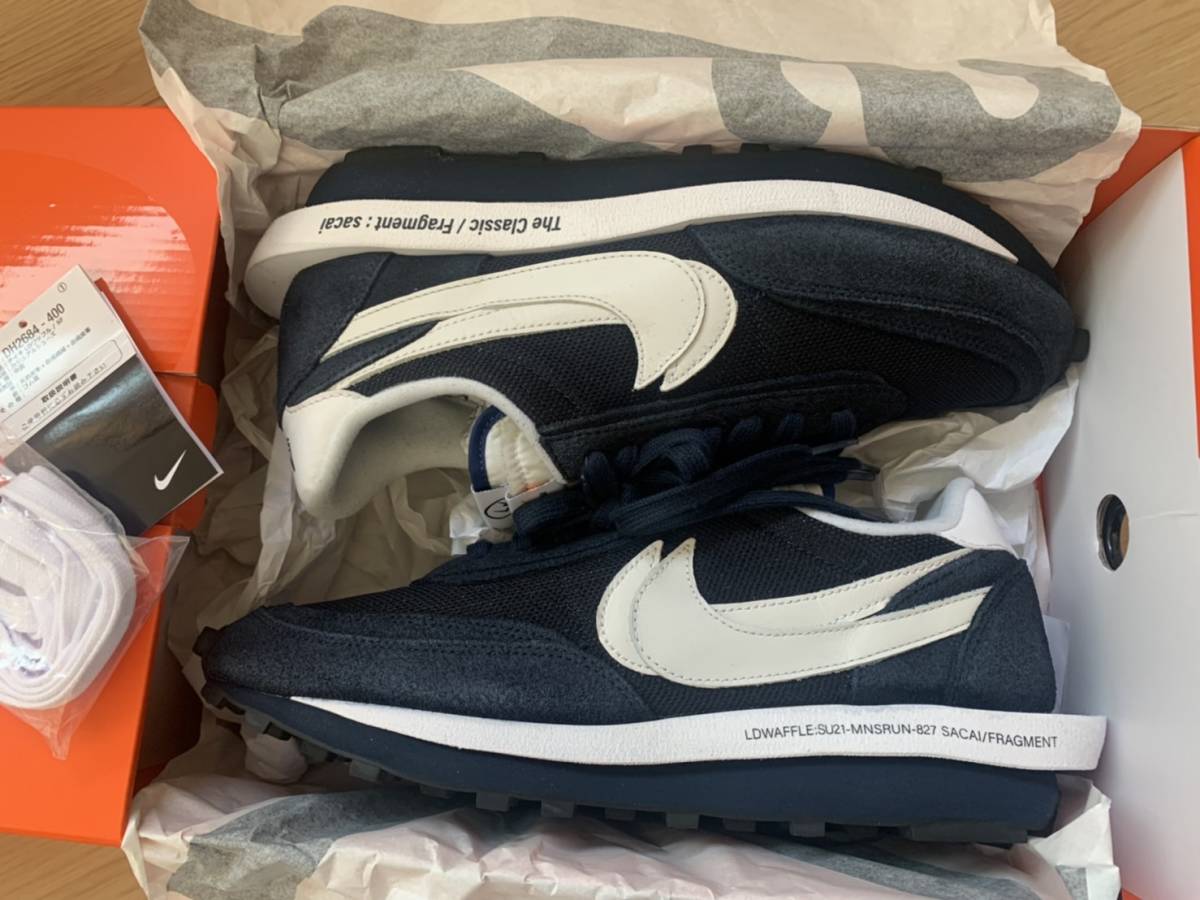 FRAGMENT DESIGN × sacai × NIKE LDWAFFLE BLUE サカイ スニーカー