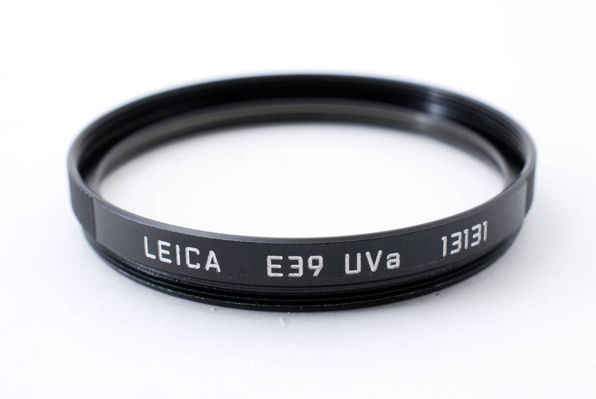 高品質新品 Leica レンズフィルター E39 UVa 13131 ブラック