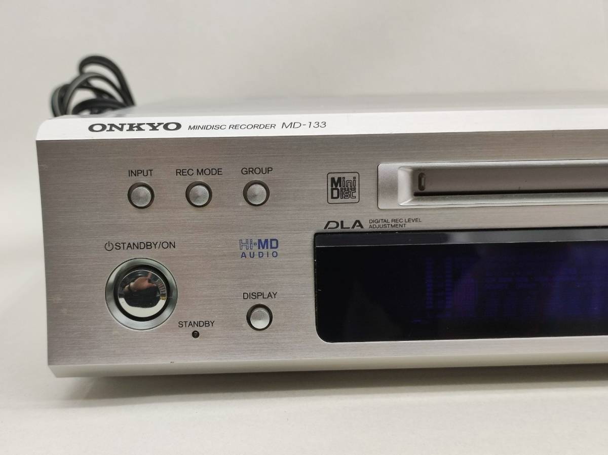 専門ショップ ONKYO INTEC275 MDデッキ Hi-MD対応 シルバー MD-133 S