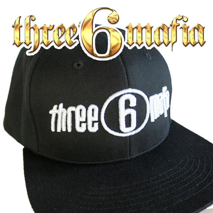 Three 6 Mafia スリマフィア オフィシャルキャップ メンフィスラップ ヒップホップ Hip Hop Trap ダーティーサウギャングスタラップ 野球帽