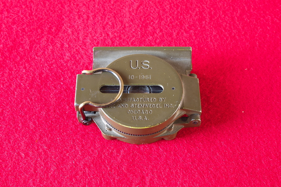 米軍 1951年製 アメリカ軍 U.S レンザティック コンパス 方位磁石 方位 