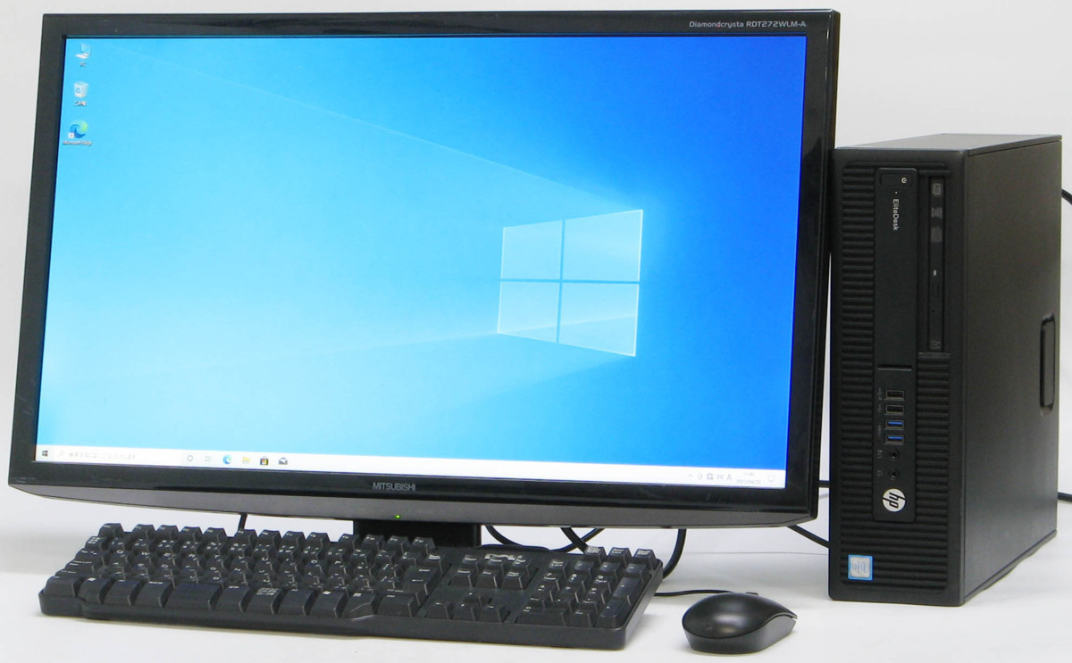 HP EliteDesk 800 G2 SFF-6700 □ 27インチ 液晶セット i7-6700/8G