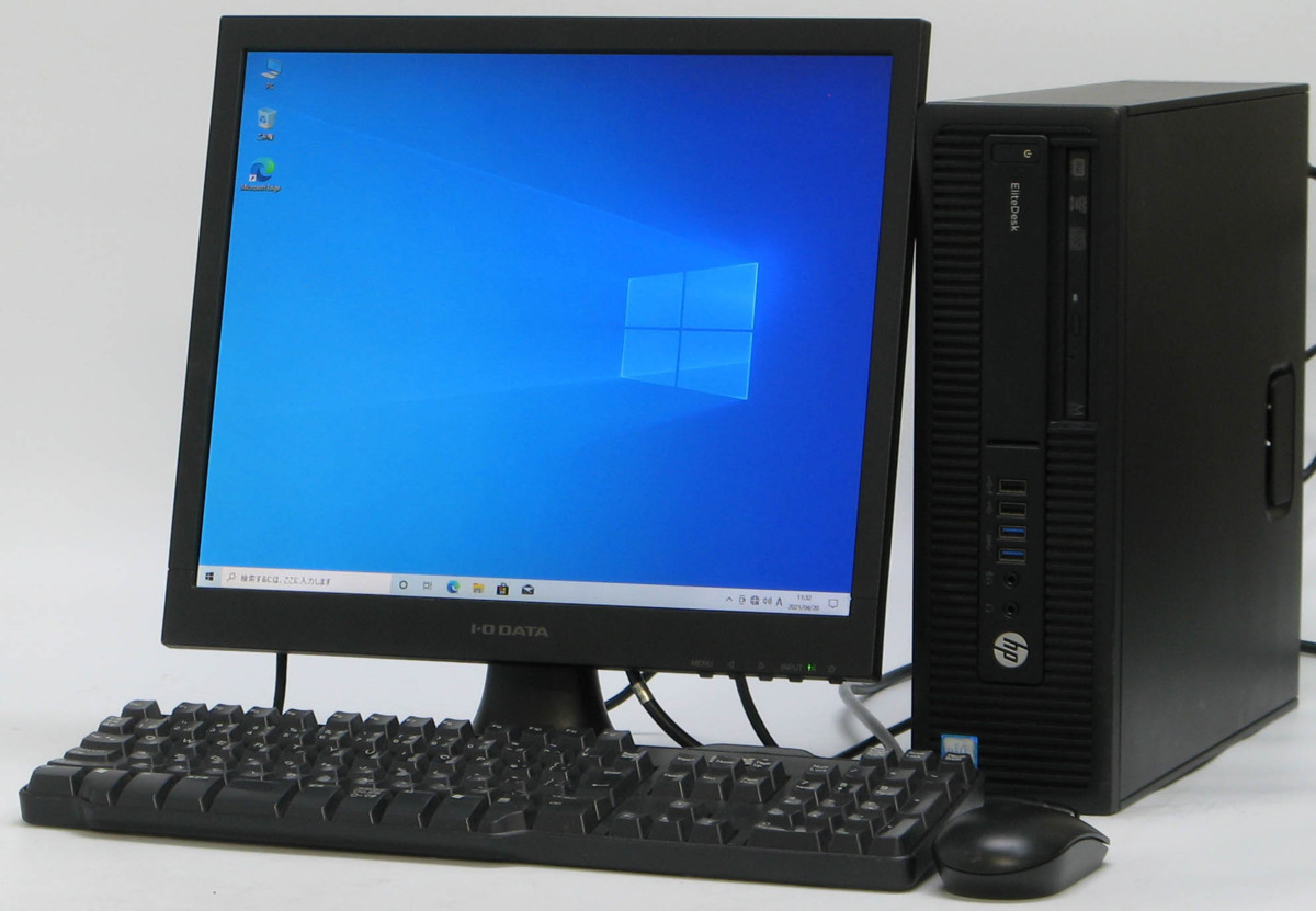 HP EliteDesk 800 G2 SFF-6700 ■ 17インチ 液晶セット i7-6700/8G/500G/DVDマルチ/第6世代/Windows 10 デスクトップ