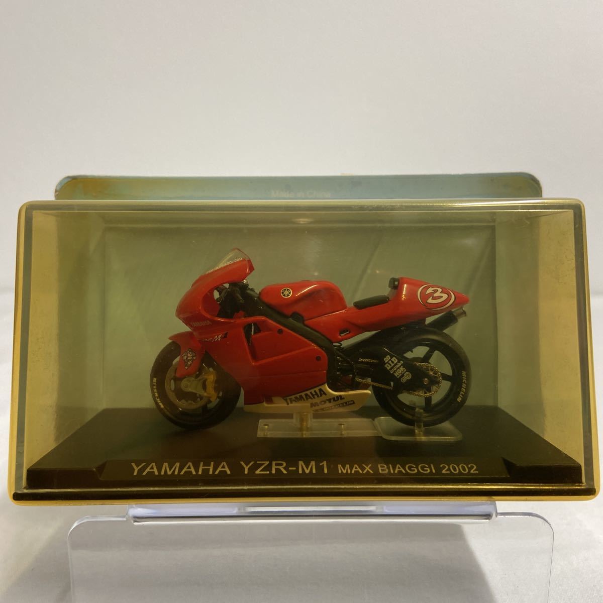 デアゴスティーニ チャンピオンバイクコレクション 1/24 ヤマハ YZR-M1 #3 マックスビアッジ 2002年 ミニカー モデルカー YAMAHA_画像1