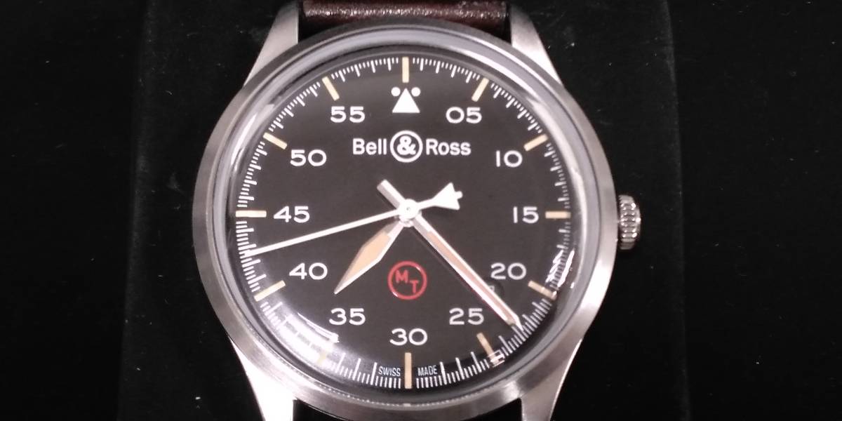 美品 個性派 高級腕時計 BELL 安心の定価販売 当季大流行 ROSS ベルロス 00707 BRV1-92-S 1 自動巻 時計