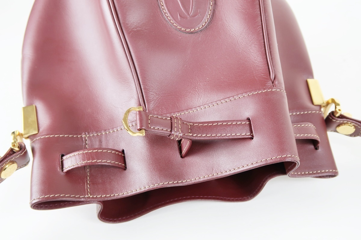 [ очень красивый товар ]Cartier Cartier мешочек type сумка на плечо Must линия 2C бренд сумка [JT94]