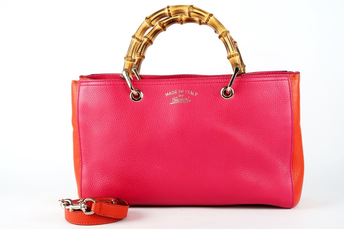 新品同様・未使用】GUCCI グッチ バンブー ショッパー 2WAYショルダー