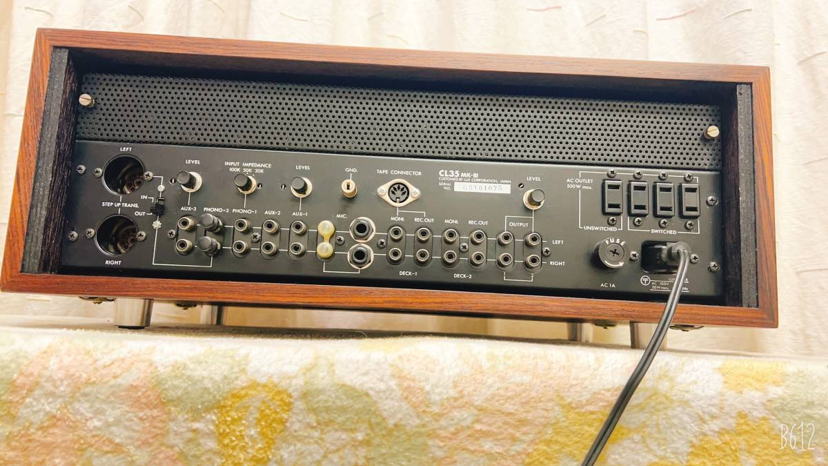 LUXMAN CL35 MK-III 真空管コントロールアンプ, 取扱説明書付き LUXMAN CL35 MK-III 真空管コントロールアンプ, 取扱説明書付き