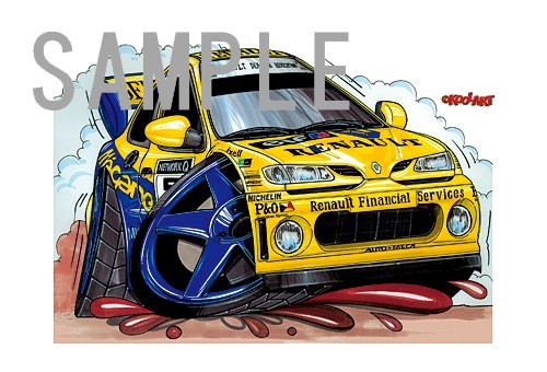  illustration Megane ( Rally * yellow )