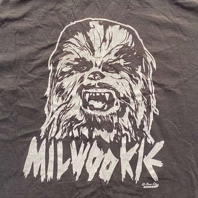MILWOOKIE ミルウーキー　Tシャツ　2XL　 ウーキー Wookiee　ミルウォーキー Milwaukee　スターウォーズ　STAR WARS　チューバッカ　_画像4